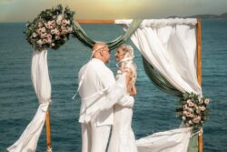 Ceremony sunset photography
